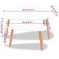 vidaXL Beistelltisch-Set 2 Stk. Kiefernholz Massiv Weiß vidaXL Beistelltisch-Set 2 Stk. Kiefernholz Massiv Weiß