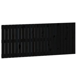 vidaXL Wand-Kopfteil Schwarz 147x3x60 cm Massivholz Kiefer