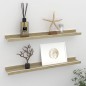 vidaXL Wandregale 2 Stk. Weiß und Sonoma-Eiche 60x9x3 cm vidaXL Wandregale 2 Stk. Weiß und Sonoma-Eiche 60x9x3 cm
