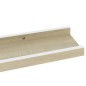 vidaXL Wandregale 2 Stk. Weiß und Sonoma-Eiche 60x9x3 cm vidaXL Wandregale 2 Stk. Weiß und Sonoma-Eiche 60x9x3 cm