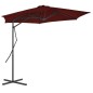vidaXL Sonnenschirm mit Stahlmast Bordeauxrot 300x230 cm vidaXL Sonnenschirm mit Stahlmast Bordeauxrot 300x230 cm