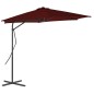 vidaXL Sonnenschirm mit Stahlmast Bordeauxrot 300x230 cm vidaXL Sonnenschirm mit Stahlmast Bordeauxrot 300x230 cm