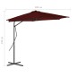 vidaXL Sonnenschirm mit Stahlmast Bordeauxrot 300x230 cm vidaXL Sonnenschirm mit Stahlmast Bordeauxrot 300x230 cm