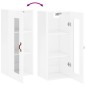 vidaXL Wandschrank Hochglanz-Weiß 34,5x34x90 cm vidaXL Wandschrank Hochglanz-Weiß 34,5x34x90 cm
