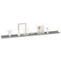 vidaXL Wandregale 2 Stk. Grau 115x9x3 cm vidaXL Wandregale 2 Stk. Grau 115x9x3 cm