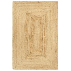 vidaXL Teppich Handgefertigt Jute 180x250 cm