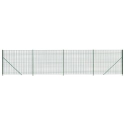 Maschendrahtzaun mit Bodenflansch Grün 2,2x10 m