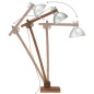 vidaXL Stehlampe Silbern Mango Massivholz E27 vidaXL Stehlampe Silbern Mango Massivholz E27