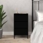 vidaXL Nachttisch Schwarz 40x35x70 cm Holzwerkstoff vidaXL Nachttisch Schwarz 40x35x70 cm Holzwerkstoff