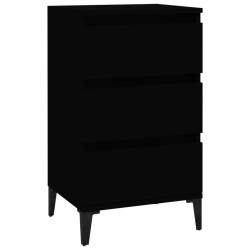 vidaXL Nachttisch Schwarz 40x35x70 cm Holzwerkstoff