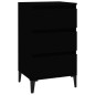 vidaXL Nachttisch Schwarz 40x35x70 cm Holzwerkstoff vidaXL Nachttisch Schwarz 40x35x70 cm Holzwerkstoff