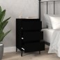 vidaXL Nachttisch Schwarz 40x35x70 cm Holzwerkstoff vidaXL Nachttisch Schwarz 40x35x70 cm Holzwerkstoff