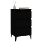 vidaXL Nachttisch Schwarz 40x35x70 cm Holzwerkstoff vidaXL Nachttisch Schwarz 40x35x70 cm Holzwerkstoff