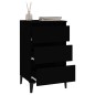 vidaXL Nachttisch Schwarz 40x35x70 cm Holzwerkstoff vidaXL Nachttisch Schwarz 40x35x70 cm Holzwerkstoff