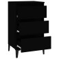 vidaXL Nachttisch Schwarz 40x35x70 cm Holzwerkstoff vidaXL Nachttisch Schwarz 40x35x70 cm Holzwerkstoff