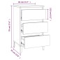 vidaXL Nachttisch Schwarz 40x35x70 cm Holzwerkstoff vidaXL Nachttisch Schwarz 40x35x70 cm Holzwerkstoff