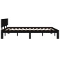 vidaXL Massivholzbett Schwarz Kiefer 140x200 cm vidaXL Massivholzbett Schwarz Kiefer 140x200 cm