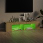 vidaXL TV-Schrank mit LED-Leuchten Sonoma-Eiche 135x39x30 cm vidaXL TV-Schrank mit LED-Leuchten Sonoma-Eiche 135x39x30 cm