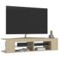 vidaXL TV-Schrank mit LED-Leuchten Sonoma-Eiche 135x39x30 cm vidaXL TV-Schrank mit LED-Leuchten Sonoma-Eiche 135x39x30 cm