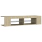 vidaXL TV-Schrank mit LED-Leuchten Sonoma-Eiche 135x39x30 cm vidaXL TV-Schrank mit LED-Leuchten Sonoma-Eiche 135x39x30 cm
