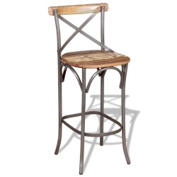 vidaXL Barhocker Altholz Massiv