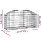 vidaXL Gabione mit Hochbogen 150x50x60/80 cm Verzinktes Eisen vidaXL Gabione mit Hochbogen 150x50x60/80 cm Verzinktes Eisen