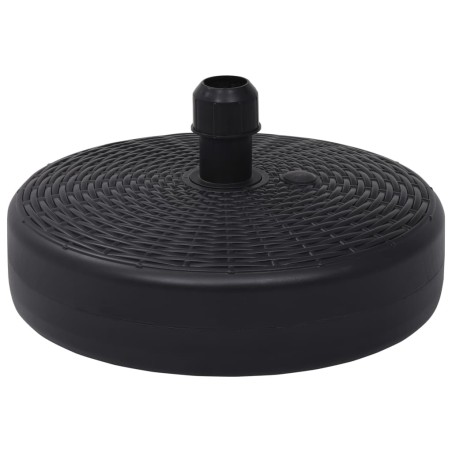 vidaXL Sonnenschirmständer Sand/Wasser 24 L Schwarz 