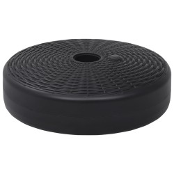 vidaXL Sonnenschirmständer Sand/Wasser 24 L Schwarz 