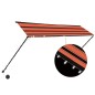 vidaXL Einziehbare Markise mit LED 300×150 cm Orange und Braun