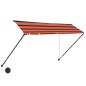 vidaXL Einziehbare Markise mit LED 300×150 cm Orange und Braun