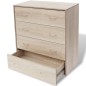 vidaXL Kommode mit 4 Schubladen 60×30,5×71 cm Eichenbraun vidaXL Kommode mit 4 Schubladen 60×30,5×71 cm Eichenbraun