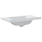 Waschbecken Weiß 81x48x19,5 cm Rechteckig Keramik Waschbecken Weiß 81x48x19,5 cm Rechteckig Keramik