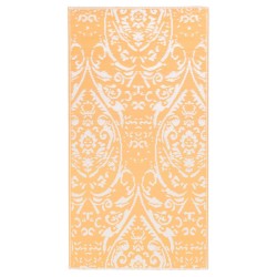 vidaXL Outdoor-Teppich Orange und Weiß 80x150 cm PP
