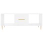 vidaXL Couchtisch Hochglanz-Weiß 102x50x40 cm Holzwerkstoff vidaXL Couchtisch Hochglanz-Weiß 102x50x40 cm Holzwerkstoff
