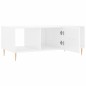 vidaXL Couchtisch Hochglanz-Weiß 102x50x40 cm Holzwerkstoff vidaXL Couchtisch Hochglanz-Weiß 102x50x40 cm Holzwerkstoff