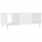 vidaXL Couchtisch Hochglanz-Weiß 102x50x40 cm Holzwerkstoff vidaXL Couchtisch Hochglanz-Weiß 102x50x40 cm Holzwerkstoff