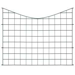 vidaXL Gartenzaun Set Konkav 77,5x64 cm Grün