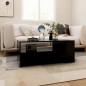 vidaXL Couchtisch Schwarz 102x55x42 cm Holzwerkstoff vidaXL Couchtisch Schwarz 102x55x42 cm Holzwerkstoff