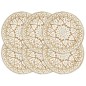 vidaXL Tischsets 6 Stk. Weiß 38 cm Rund Jute vidaXL Tischsets 6 Stk. Weiß 38 cm Rund Jute