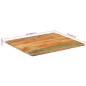 vidaXL Tischplatte Rechteckig 70x80 cm 25-27 mm Altholz Massiv vidaXL Tischplatte Rechteckig 70x80 cm 25-27 mm Altholz Massiv