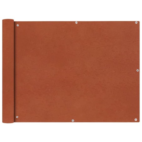 vidaXL Balkonsichtschutz Oxford-Gewebe 90 x 600 cm Terrakotta