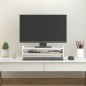 vidaXL Monitorständer Weiß 50x27x15 cm Massivholz Kiefer vidaXL Monitorständer Weiß 50x27x15 cm Massivholz Kiefer