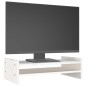 vidaXL Monitorständer Weiß 50x27x15 cm Massivholz Kiefer vidaXL Monitorständer Weiß 50x27x15 cm Massivholz Kiefer