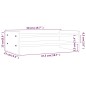vidaXL Monitorständer Weiß 50x27x15 cm Massivholz Kiefer vidaXL Monitorständer Weiß 50x27x15 cm Massivholz Kiefer