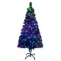 vidaXL Künstlicher Weihnachtsbaum mit Ständer Grün 150 cm Fiberoptik vidaXL Künstlicher Weihnachtsbaum mit Ständer Grün 150 cm Fiberoptik