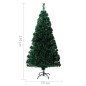 vidaXL Künstlicher Weihnachtsbaum mit Ständer Grün 150 cm Fiberoptik vidaXL Künstlicher Weihnachtsbaum mit Ständer Grün 150 cm Fiberoptik