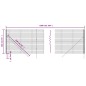 Maschendrahtzaun Anthrazit 1,6x10 m Verzinkter Stahl Maschendrahtzaun Anthrazit 1,6x10 m Verzinkter Stahl