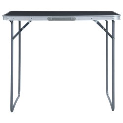 vidaXL Klappbarer Campingtisch mit Metallrahmen 80 x 60 cm Grau