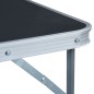 vidaXL Klappbarer Campingtisch mit Metallrahmen 80 x 60 cm Grau vidaXL Klappbarer Campingtisch mit Metallrahmen 80 x 60 cm Grau