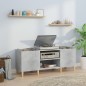 vidaXL Plattenschrank Betongrau 121x38x48 cm Holzwerkstoff vidaXL Plattenschrank Betongrau 121x38x48 cm Holzwerkstoff